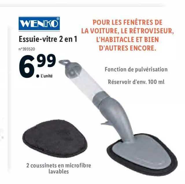wenko essuie-vitre 2en1