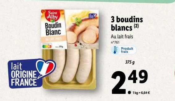 3 boudins blancs saint alby
