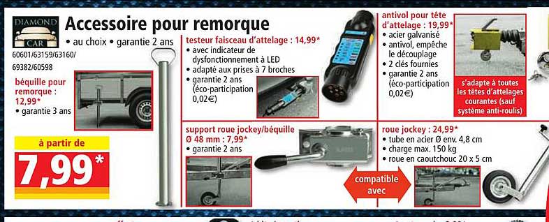 Accessoire Pour Remorque Diamond Car