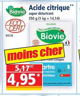 acide citrique biovie