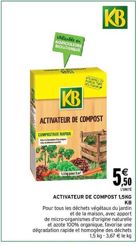 activateur de compost 1,5 kg kb