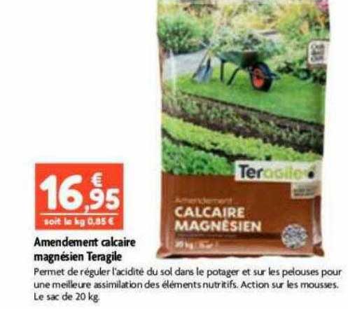 amendement calcaire magnésien teragile