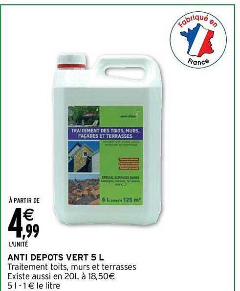 anti dépôts vert 5 l