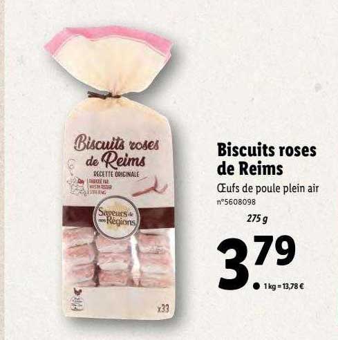 biscuits roses de reims
