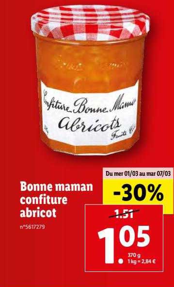 Bonne Maman Confiture Abricot