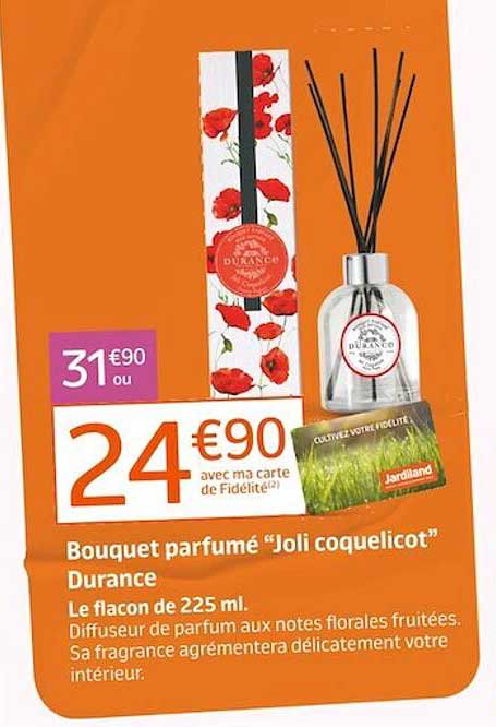 bouquet parfumé "joli coquelicot" durance