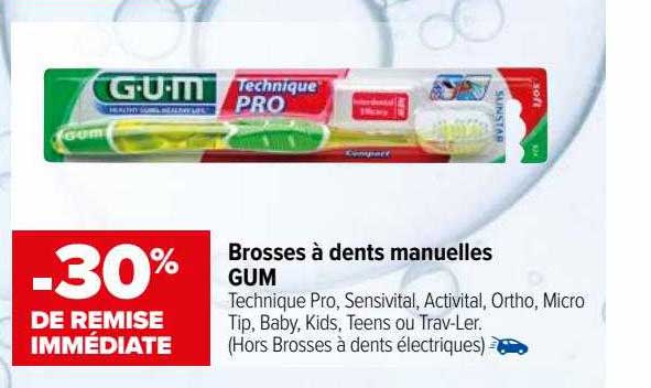 Brosses à Dents Manuelles Gum