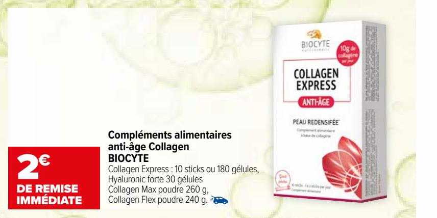 compléments alimentaires anti-âge collagen biocyte