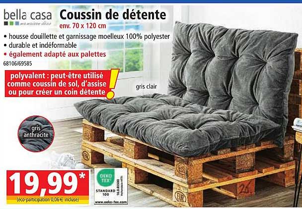 coussin de détente bella casa