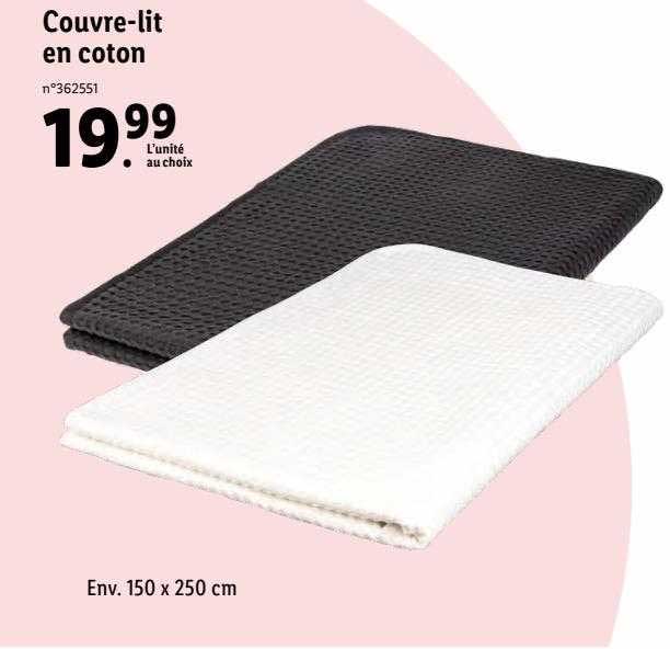 couvre-lit en coton