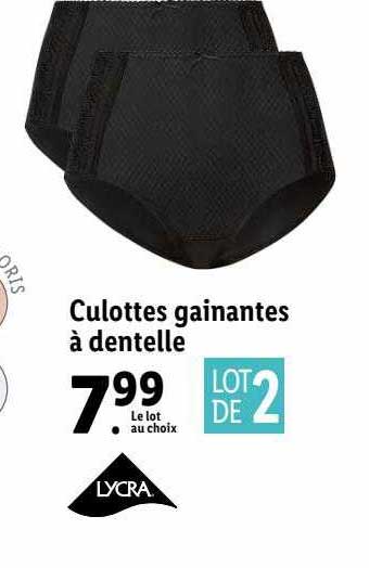 Culottes Gainantes à Dentelle