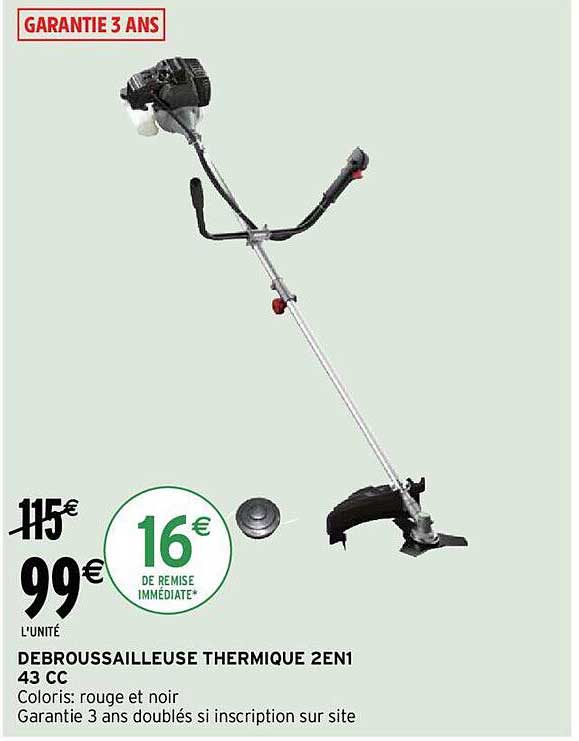 Débroussailleuse Thermique 2 En 1