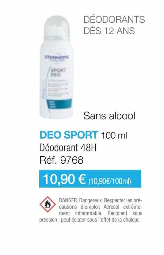 Deo Sport, Déodorant 48 H