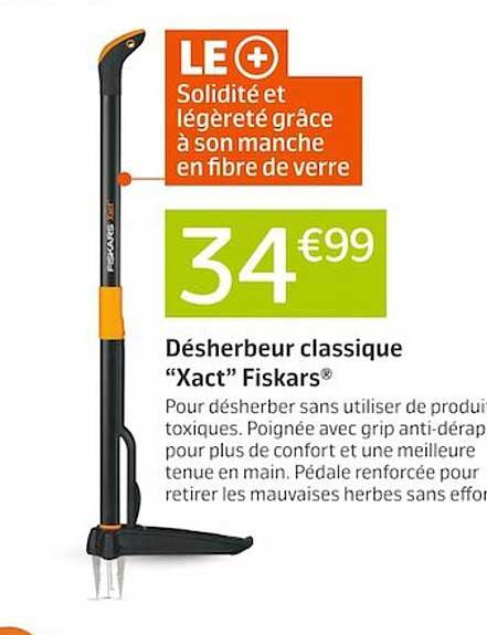 désherbeur classique "xact" fiskars