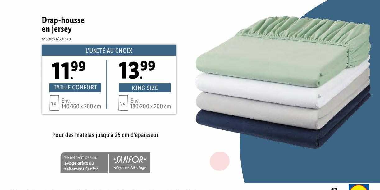 drap-housse en jersey