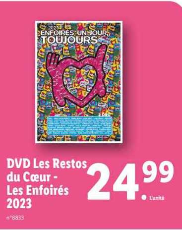 dvd les restos du coeur - els enfoirés 2023