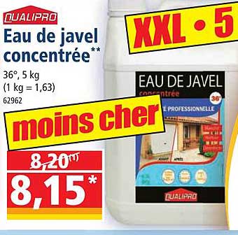 eau de javel concentrée qualipro