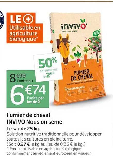 fumier de cheval invivo nous on sème