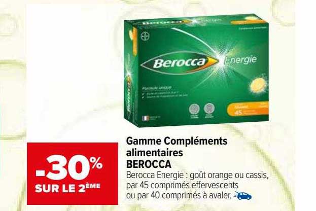 gamme compléments alimentaires berocca