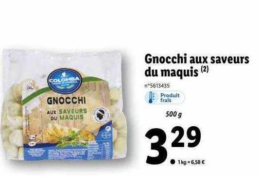 gnocchi aux saveurs du maquis colomba