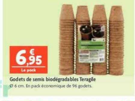 godets de semis biodégradables teragile