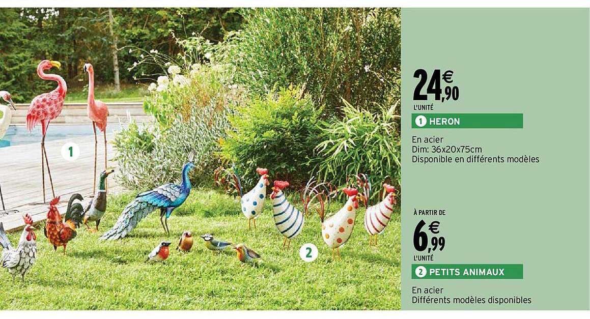 heron, petits animaux