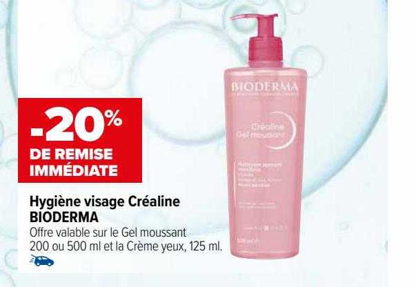 Hygiène Visage Créaline Bioderma -20% De Remise Immédiate