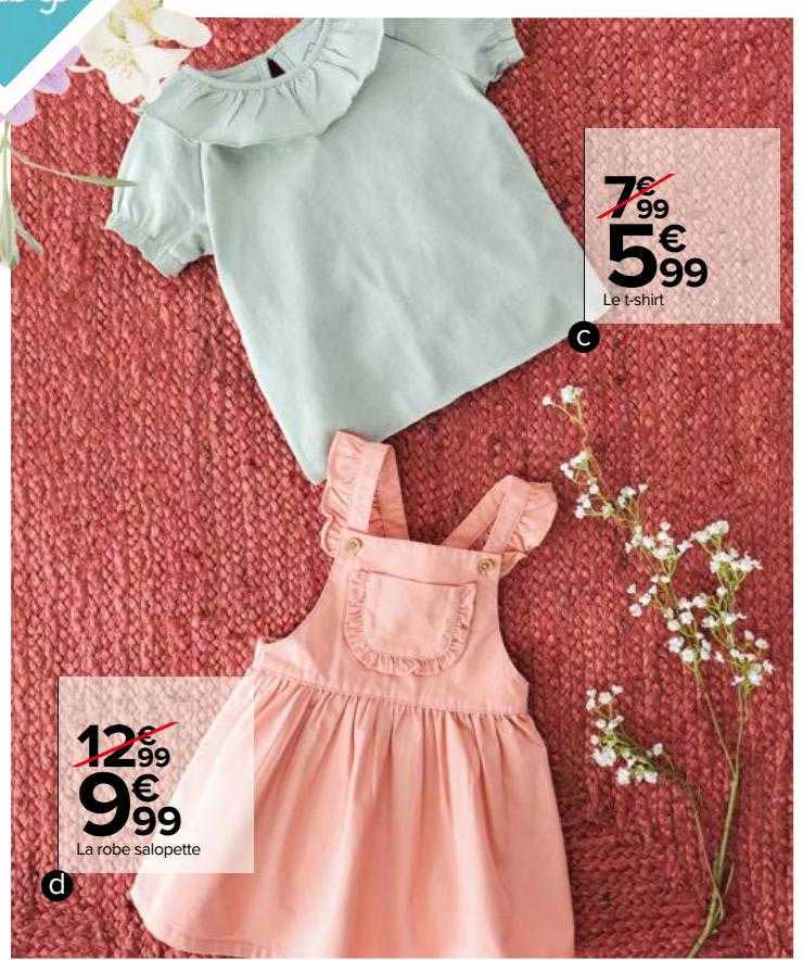 la robe salopette le t-shirt