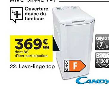 lave-linge top candy