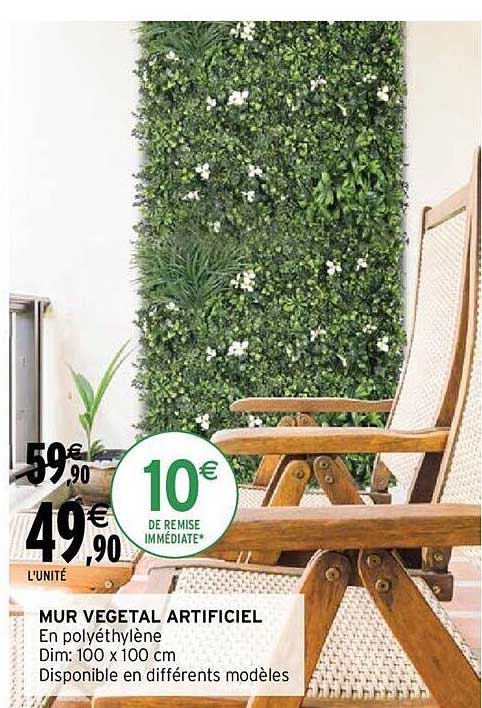 mur végétal artificiel