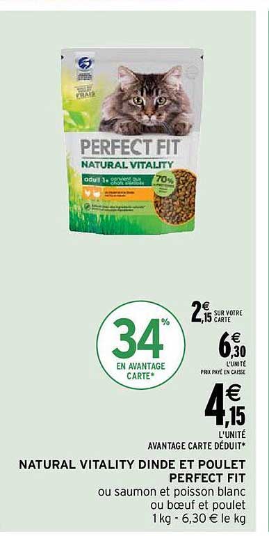 natural vitality dinde et poulet perfect fit