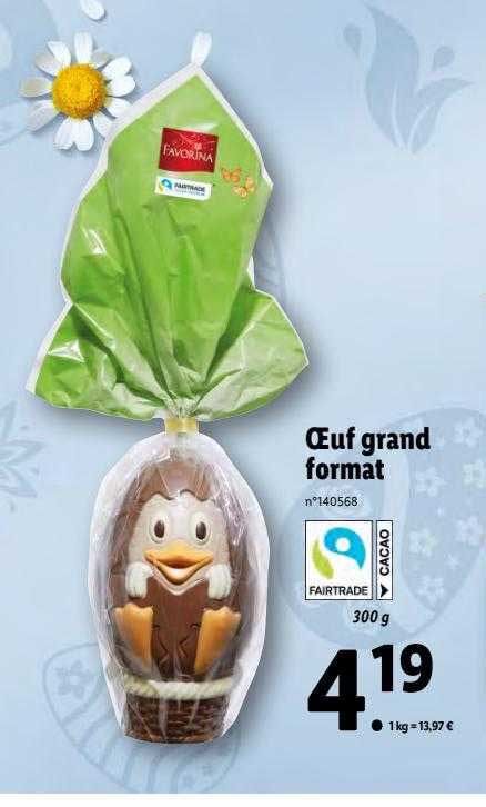 œuf grand format favorina