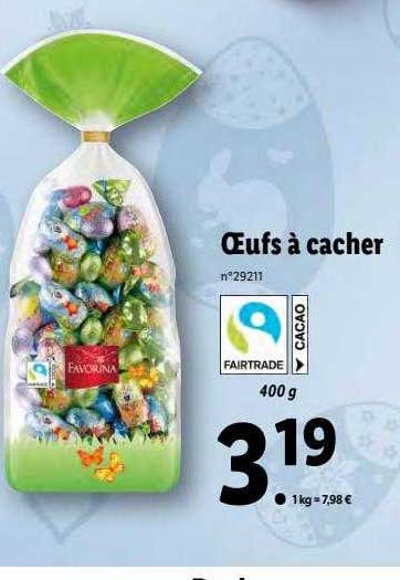 œufs à cacher favorina