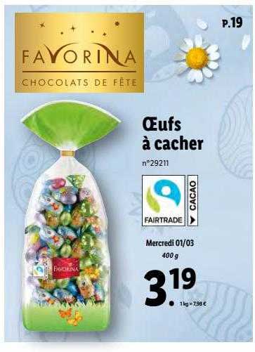 œufs à cacher favorina