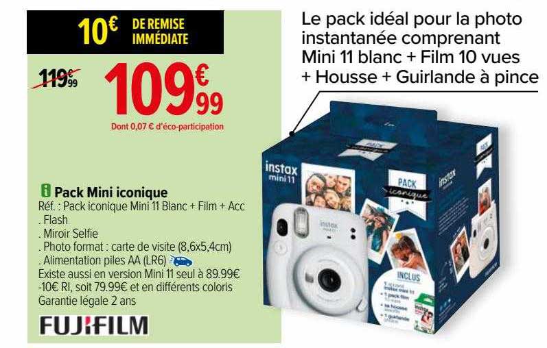 Pack Mini Iconique Fujifilm