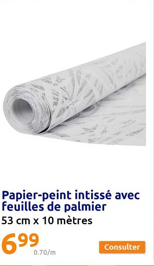 papier-peint intissé avec feuilles de palmoer