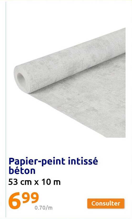 papier-peint intissé béton
