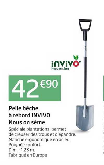 pelle bêche à rebord invivo nous on sème