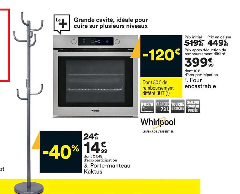 porte-manteau kaktus, four encastrable whirlpool