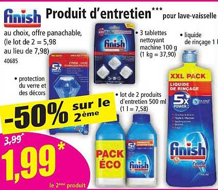 produit d'entretien finish