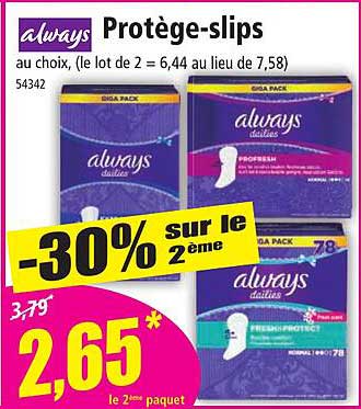 Protège-slips Always