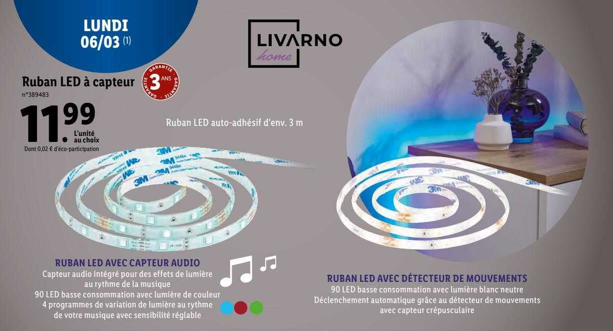 ruban led auto-adhésif livarno home