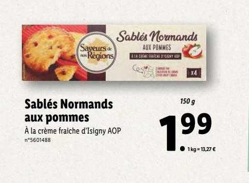 Sablés Normands Aux Pommes