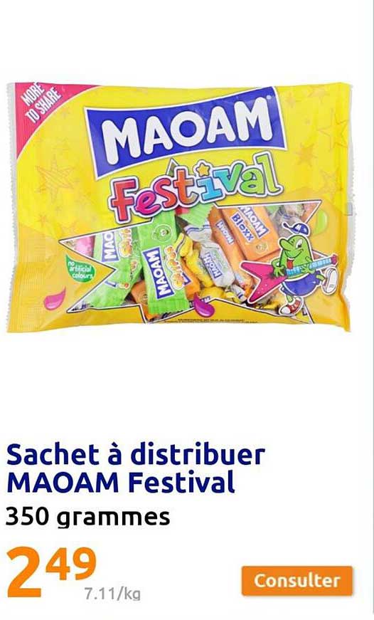 sachet à distribuer maoam festival