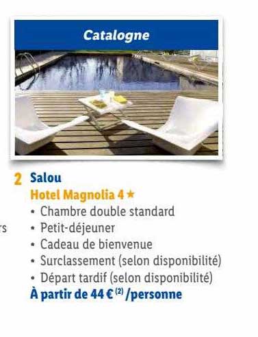 salou : hôtel magnolia 4*