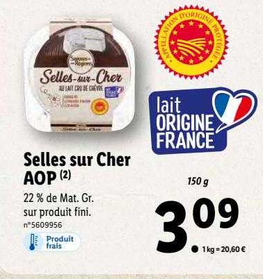 selles sur cher aop saveurs de nos régions