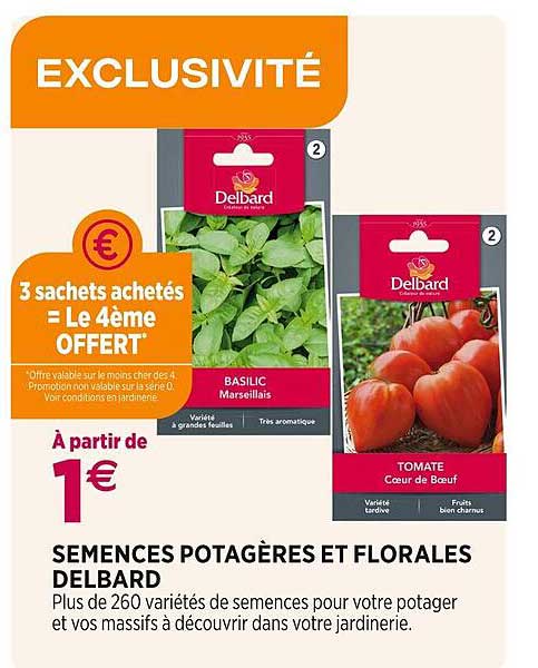 semences potagères et florales delbard