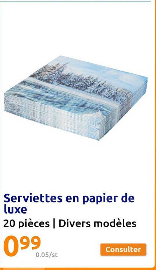 Serviettes En Papier De Luxe