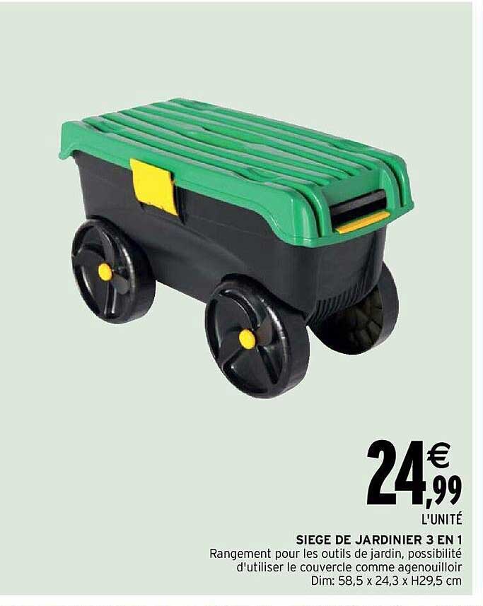 Siège De Jardinier 3 En 1