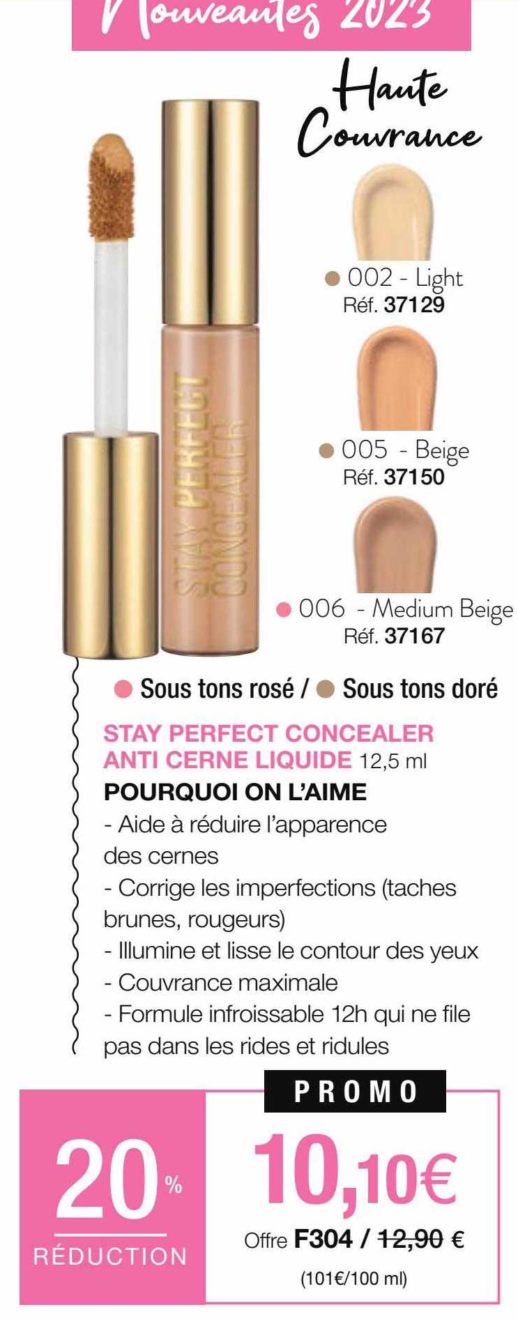 stay perfect concealer anti cerne liquide